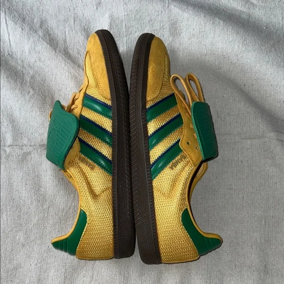 Adidas Samba OG Sneakers Size 9 Yellow Green Excellent Condition - Picture 4 of 14